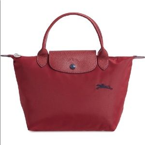RESERVEDLongchamp Le Pliage Club Small Garnet Red